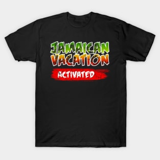 Jamaica Jamaican Flag Caribbean Vacation Reggae T-Shirt